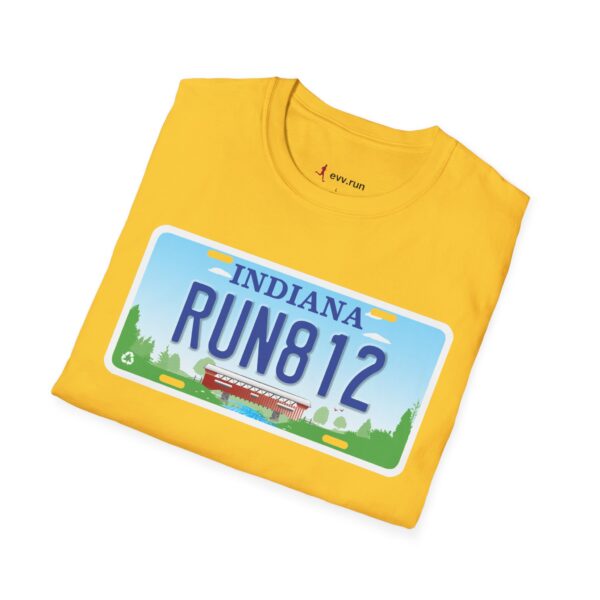 RUN812 Indiana License Plate T-shirt - Image 8