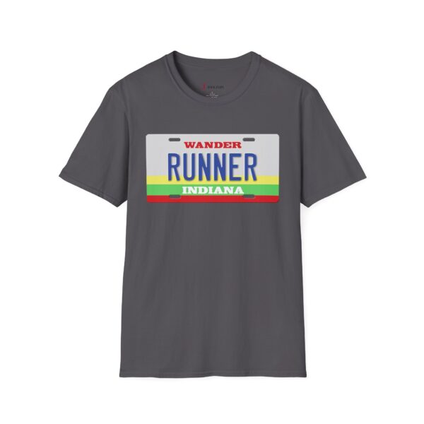 Wander Indiana Classic License Plate T-Shirt for Runners - Image 17