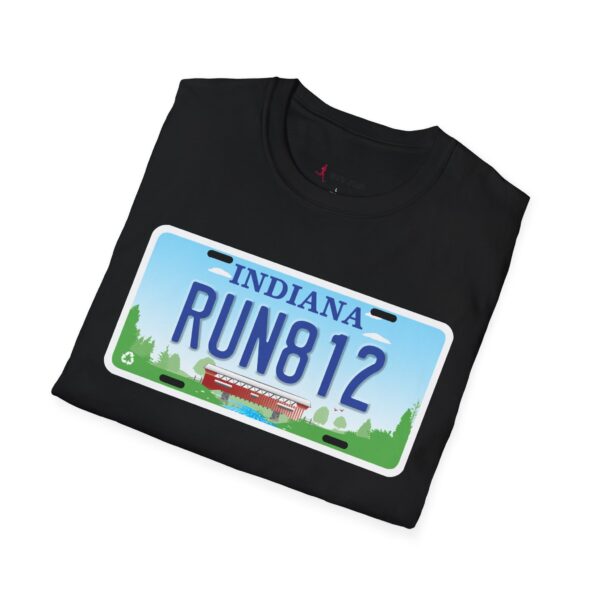 RUN812 Indiana License Plate T-shirt - Image 4