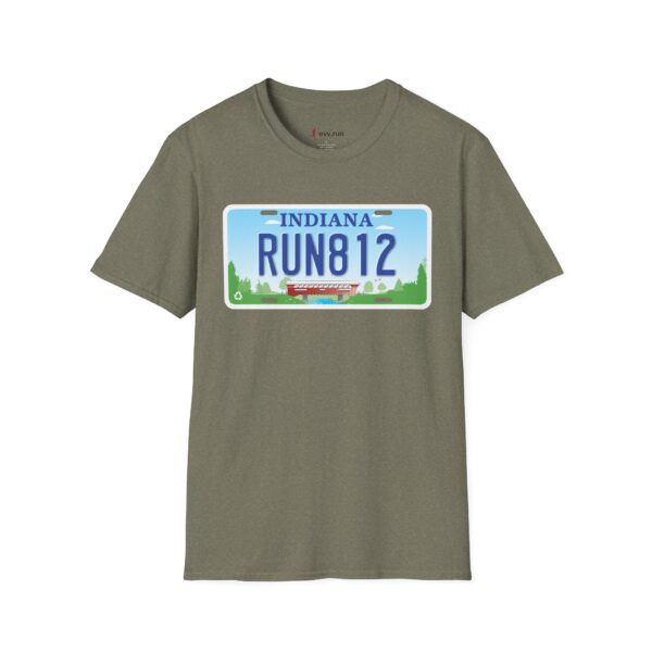 RUN812 Indiana License Plate T-shirt - Image 9