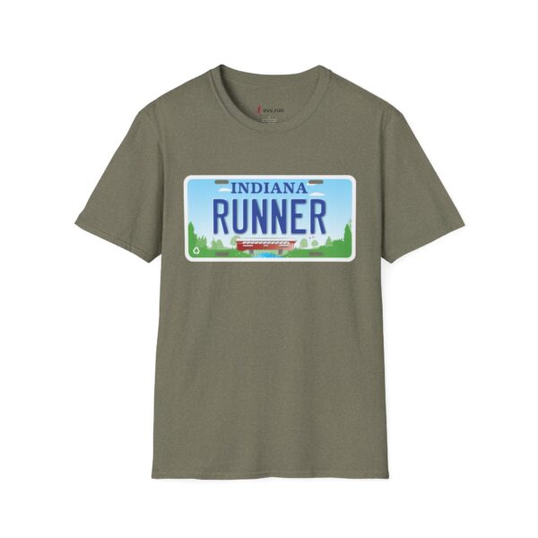 Indiana Runner License Plate T-shirt - Image 9