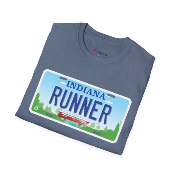 Indiana Runner License Plate T-shirt - Image 16