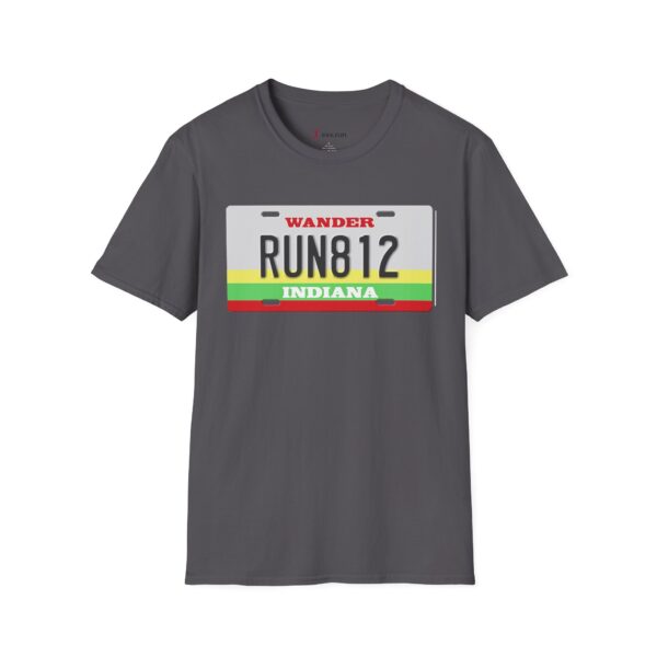 RUN812 Wander Indiana Classic License Plate T-Shirt - Image 17