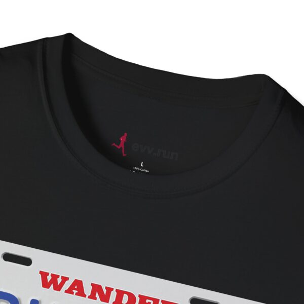 Wander Indiana Classic License Plate T-Shirt for Runners - Image 3