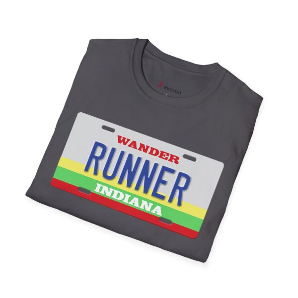 Wander Indiana Classic License Plate T-Shirt for Runners - Image 20