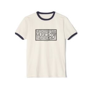 Mesker Music Theatre Classic Unisex Cotton Ringer T-Shirt - Vintage Style Music Design