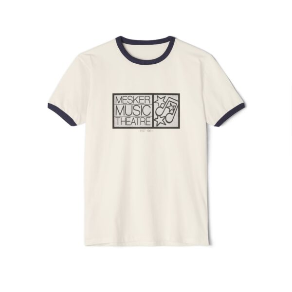 Mesker Music Theatre Classic Unisex Cotton Ringer T-Shirt - Vintage Style Music Design